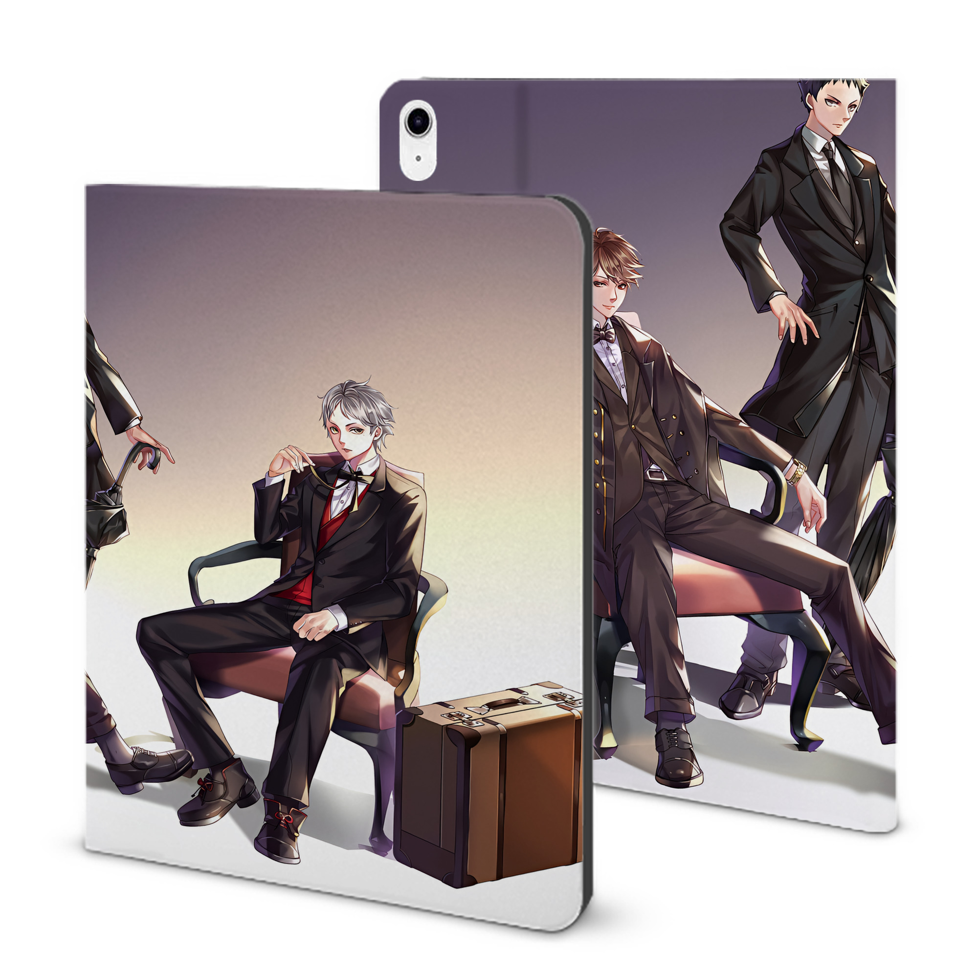 （画像用） ハイキュー!! Haikyu!! IPad ケース ブック型 PUレザー TPU 耐衝撃 軽量 薄型 ペン収納なし 全面保護 IPad 各モデル対応